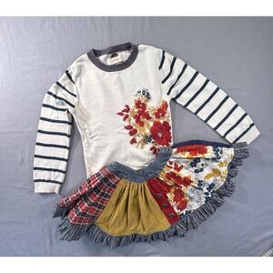 Persnickety Sweater and Skirt Girls Age 6 Years Country Cowgirl